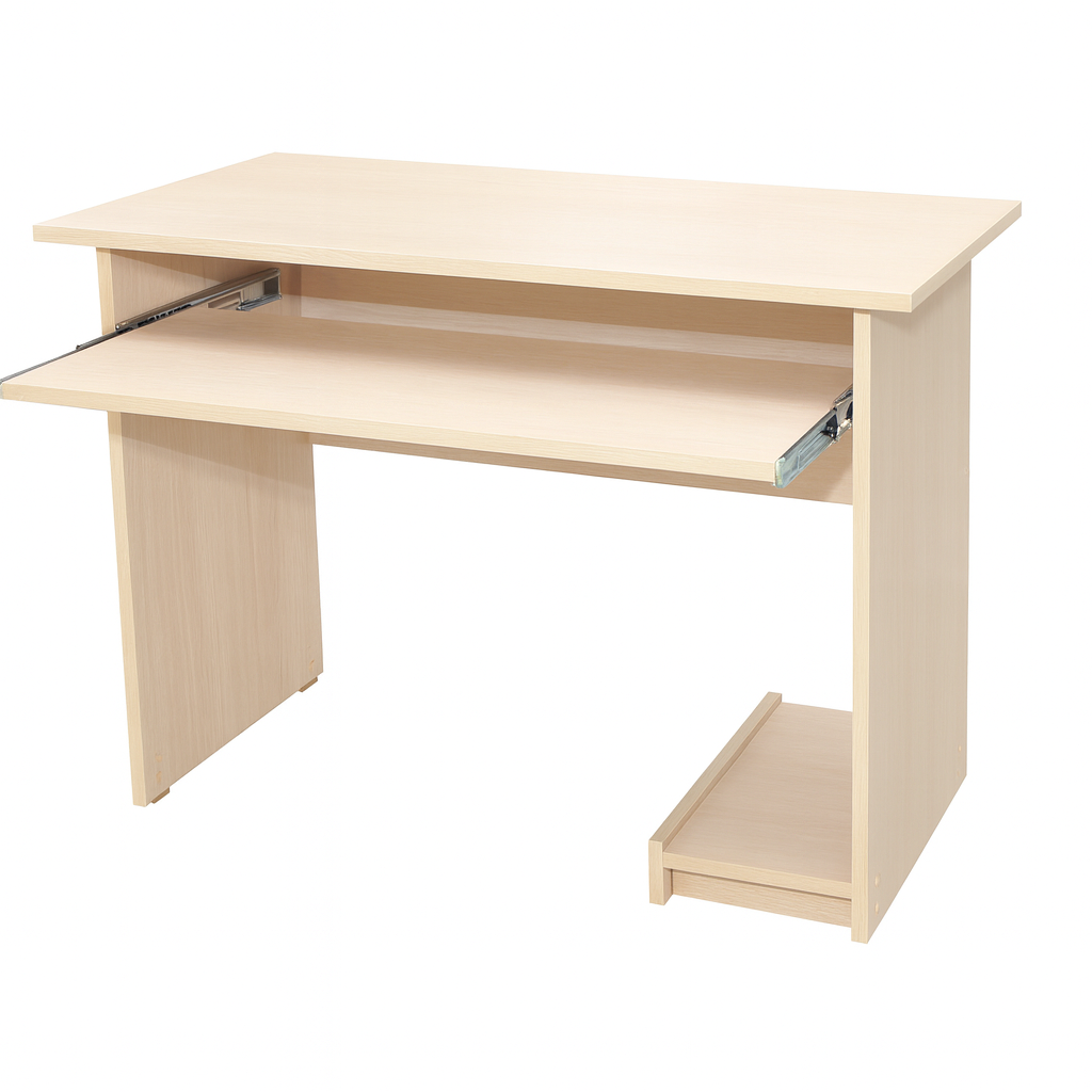 Стіл комп'ютерний, з висувною полицею для клавіатури, ЛЕЛЕКА, 1050х600х750 мм.